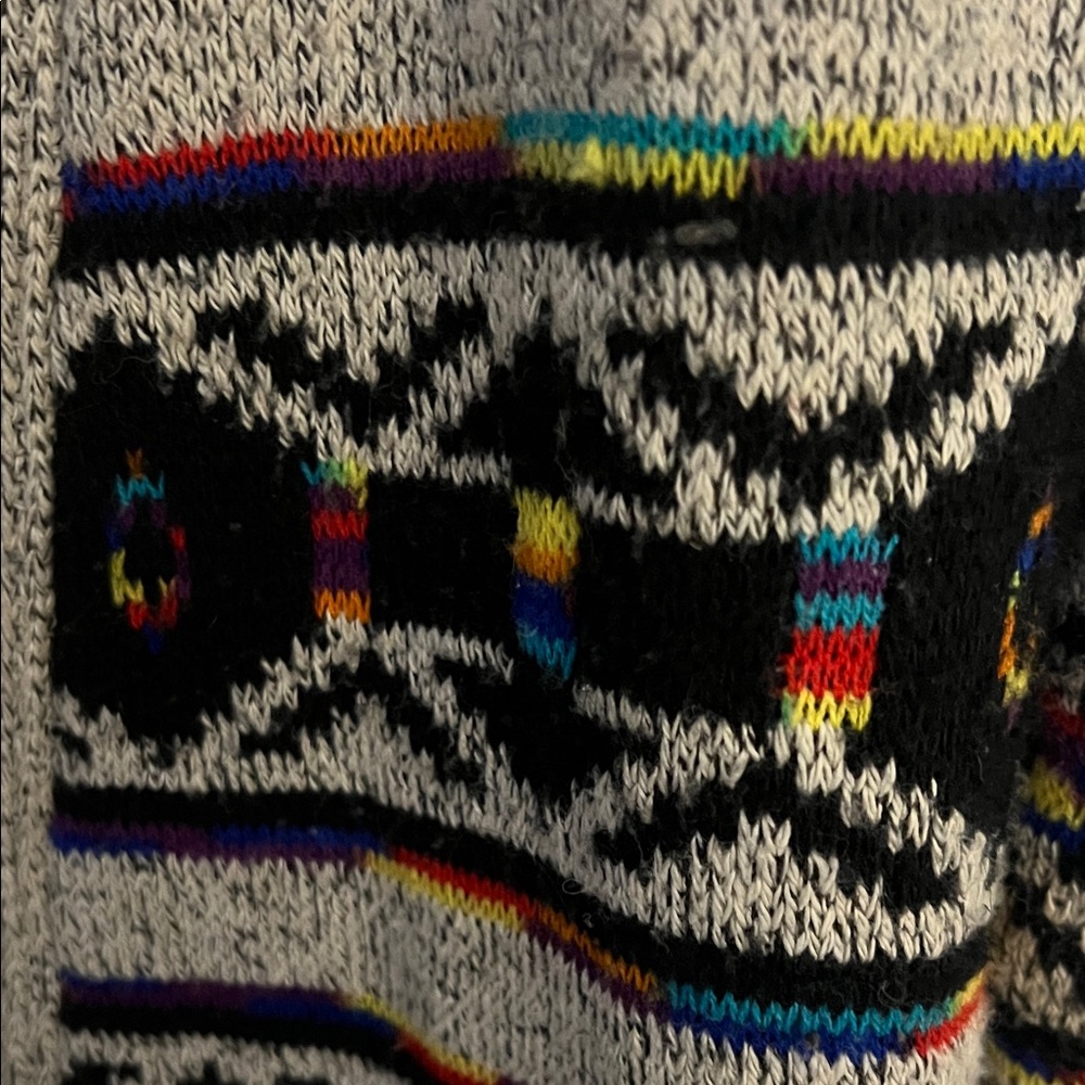 Aztec Patterned Open Front Cardigan - image 3